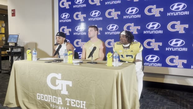 Watch: Dontae Smith, Eric Singleton Jr, and Brett Seither press conference after win against North Carolina